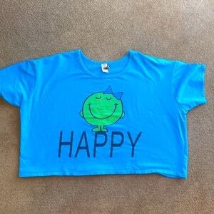 Little Miss Sunshine style Happy Crop top
